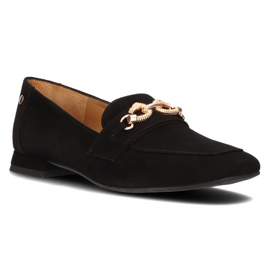 Læder loafers Filippo 05313 sort