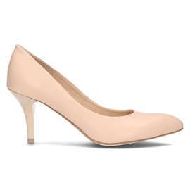 Læder pumps Filippo 2108 beige