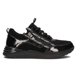 Lædersneakers Filippo DP3149 / 21 Bk sorte