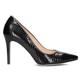 Læder pumps Filippo 1555 Sort
