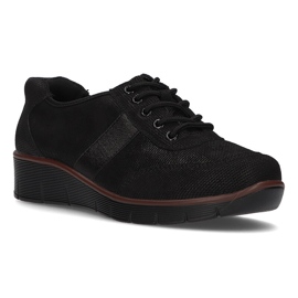 Lædersko Filippo DP028 / 22 Bk sort
