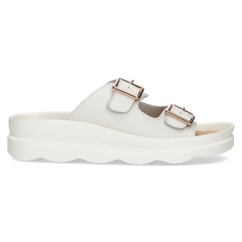 Læder hjemmesko Filippo DK3599 / 22 Wh hvid