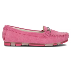 Lædermokkasiner Filippo DP1202 / 22 Fh pink lyserød