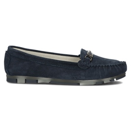Læder loafers Filippo DP1202 / 22 Nv marineblå marine blå