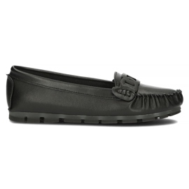 Læder loafers Filippo DP3629 / 22 Bk sort