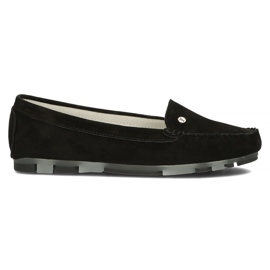 Læder loafers Filippo DP2037 / 22 Bk sort