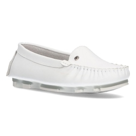 Læder loafers Filippo DP2037 / 22 Wh hvid