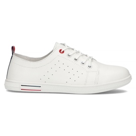 Lædersko Filippo DP3508 / 22 Wh hvid