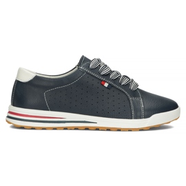 Lædersko Filippo DP3509 / 22 Nv marineblå marine blå