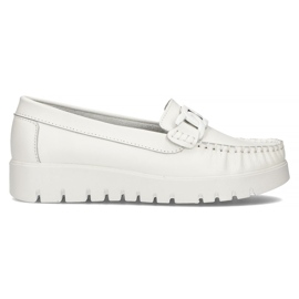 Læder loafers Filippo DP3334 / 22 Wh hvid