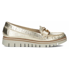 Læder loafers Filippo 10134 guld gylden