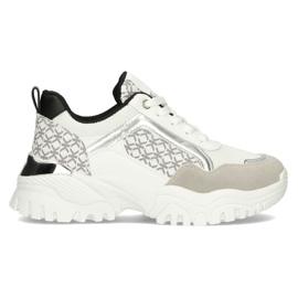 Sneakers Filippo BB116 hvid og sort