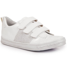 Pigesko sneakers med velcro hvid Kornecki 6286