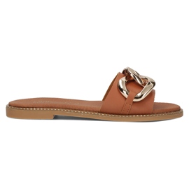 Læder hjemmesko Filippo LH-180 Camel brun