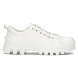 Lædersneakers FILIPPO DP3522 / 22 Wh hvid