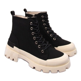 Sorte D&amp;A W OLI142 platformssneakers