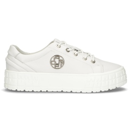 Lædersneakers FILIPPO DP3528 / 22 Wh hvid