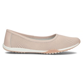 Læderballerinaer Filippo DP3681 / 22 Pi pink lyserød
