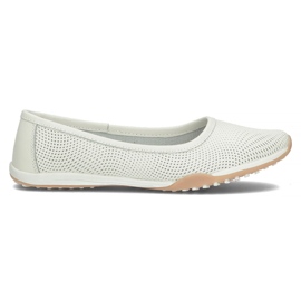 Læderballerinaer Filippo DP3681 / 22 Wh hvid