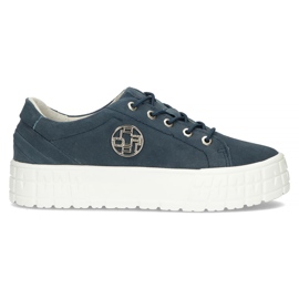 Lædersneakers FILIPPO DP3528 / 22 Nv marineblå marine blå