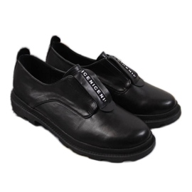 Slip-on sko S. Bararski W OLI147 sort