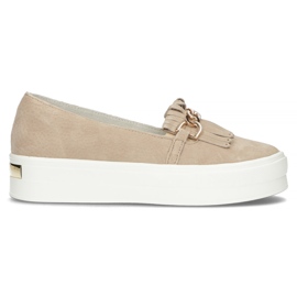 Lædersko Filippo DP3532 / 22 Be beige