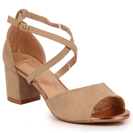 Sandaler på stolpen Potocki W WOL67B beige