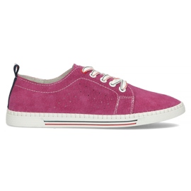 Lædersko Filippo DP3507 / 22 Fh fuchsia lyserød