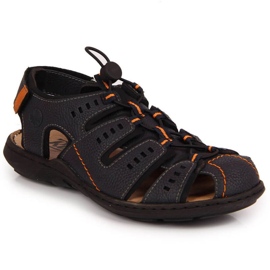 Lukkede sandaler Rieker M 22021-14 marineblå
