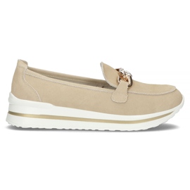 Lædersko Filippo DP3555 / 22 Beige