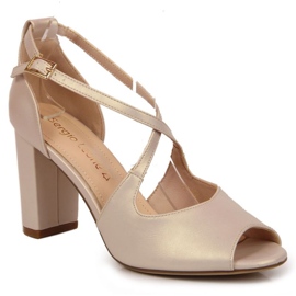 Sandaler på perlestolpe Sergio Leone W SK210D beige