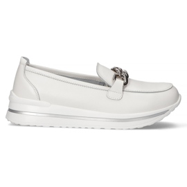 Lædersko Filippo DP3555 / 22 Wh hvid