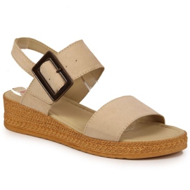 Kilesandaler Big Star W JJ276032 beige