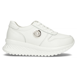 Læder Sneakers Filippo DP3547 / 22 Wh hvid
