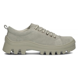 Lædersneakers FILIPPO DP3522 / 22 Gr grå