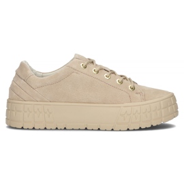 Lædersneakers FILIPPO DP3527 / 22 Beige