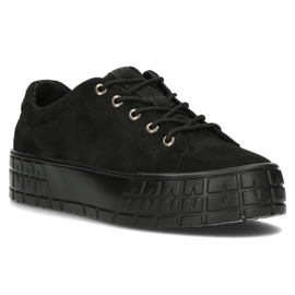 Lædersneakers FILIPPO DP3527 / 22 Bk sorte