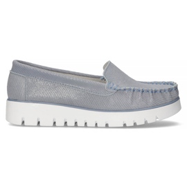 Læder loafers Filippo DP3534 / 22 Bl blå