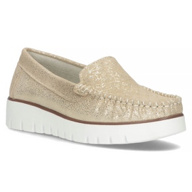Læder loafers Filippo DP3534 / 22 Go golden gylden