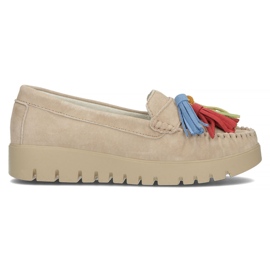 Lædersko Filippo DP3535 / 22 Be beige