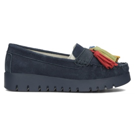 Lædersko Filippo DP3535 / 22 Nv marineblå marine blå