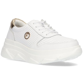 Læder Sneakers Filippo DP2138 / 22 Wh hvid