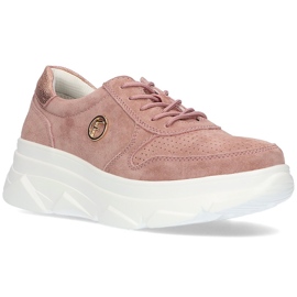 Lædersneakers Filippo DP2138 / 22 Lt Pi pink lyserød