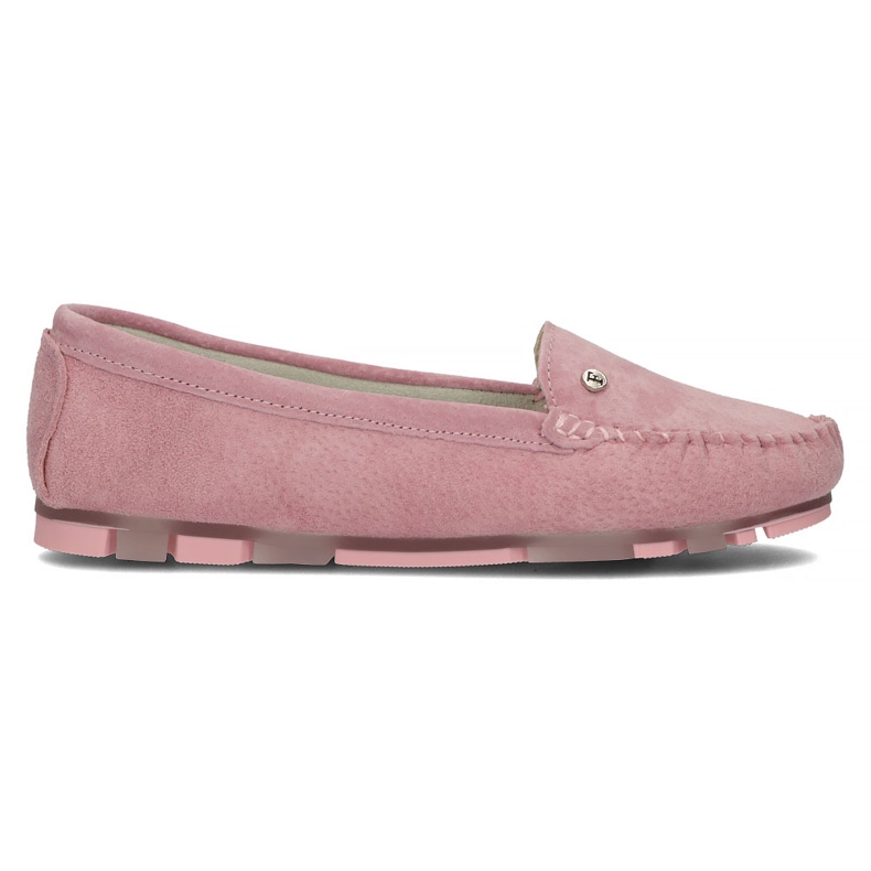 Læder loafers Filippo DP2037 / 22 Pi pink lyserød