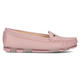Læder loafers Filippo DP2037 / 22 Pi Li pink lyserød