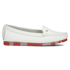 Læder loafers Filippo DP2037 / 22 Wh Rd hvid