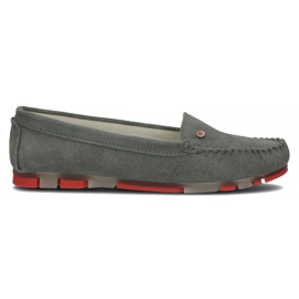 Grå læder Filippo DP2037 / 22 Gr Rd loafers