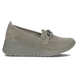 Lædersko Filippo DP3632 / 22 Gr grå