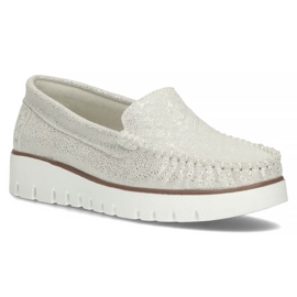 Læder loafers Filippo DP3534 / 22 Si sølv