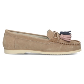 Læder loafers Filippo DP3512 / 22 Be beige